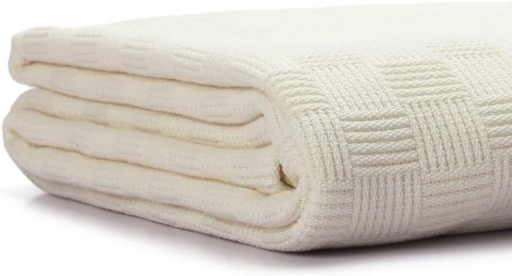 Egyptian cotton Leno coverlet - Off white Color