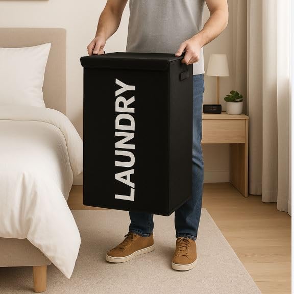 Laundry Basket with Lid