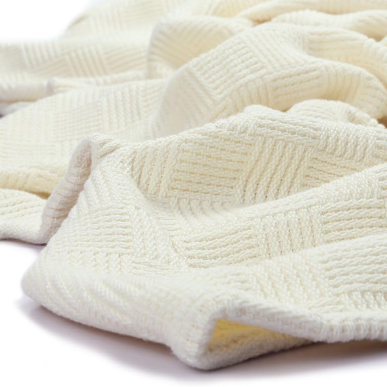 Egyptian cotton Leno coverlet - Off white Color