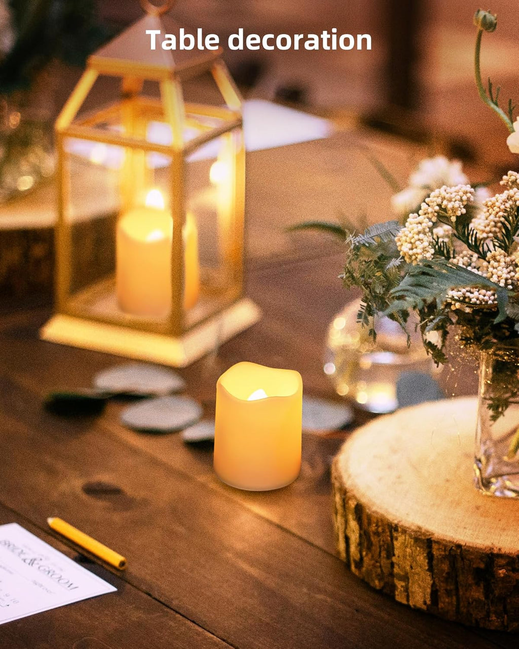 SHYMERY Flameless Votive Candles,