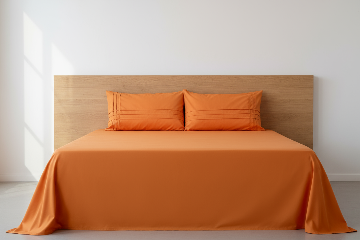 pillow same color of bedsheets